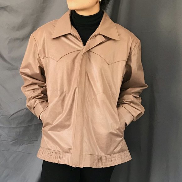 Vintage 1970s H bar C ranchwear jacket beige Med - Picture 6 of 12